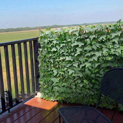 Expandable Privacy Fence Screen, Artificial Ivy 63.5x320cm