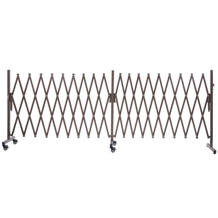 Expandable Safety Barrier 6m, Locking Casters, Foldable