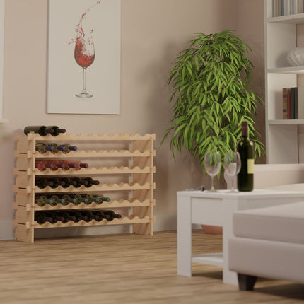 Expandable wine rack for bottles