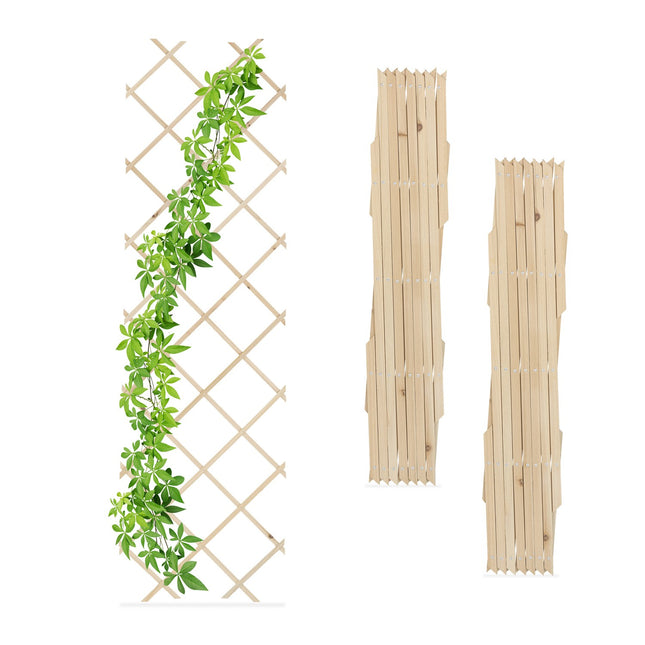 Ausziehbares Rankgitter-Set, 180x60 cm, 3er-Pack