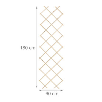 Ausziehbares Rankgitter-Set, 180x60 cm, 3er-Pack