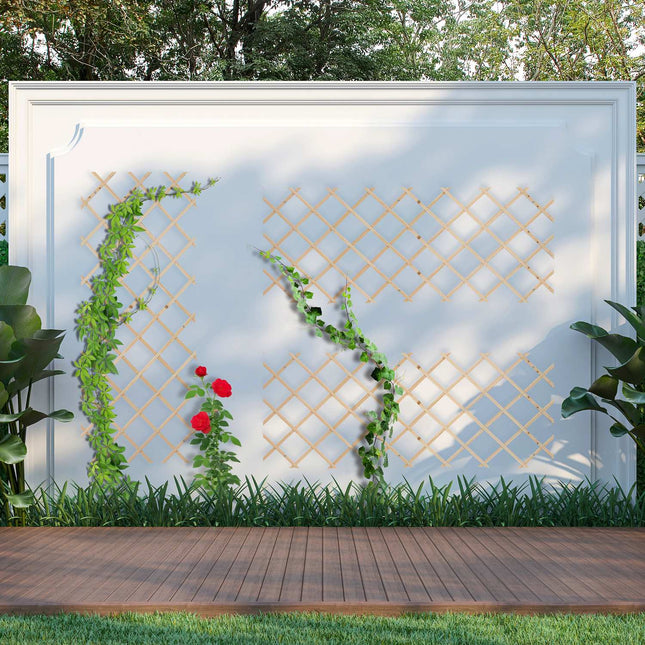 Erweiterbares Pflanzenrankgitter-Set, 180x90 cm, Wandmontage