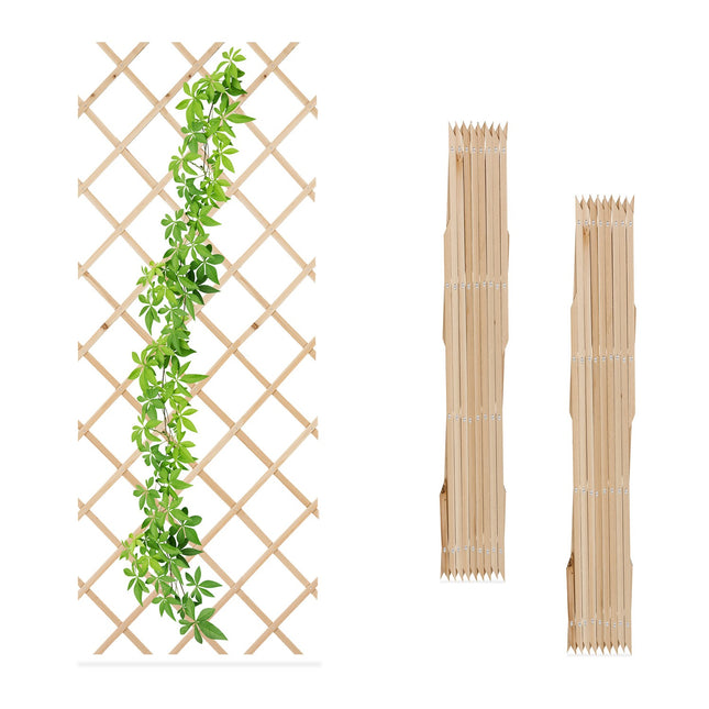 Erweiterbares Pflanzenrankgitter-Set, 180x90 cm, Wandmontage