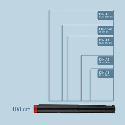 Extendable Poster Tube with Telescopic Function