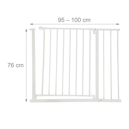 Extendable Safety Gate for Doors & Stairs, 75–100 cm
