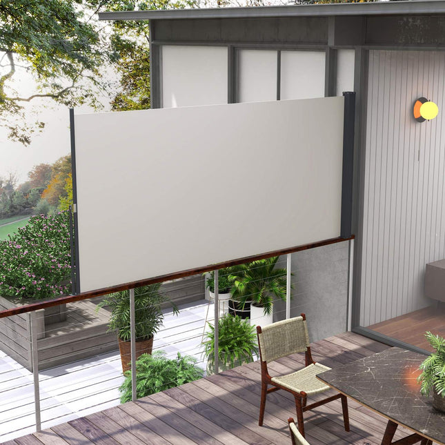 Retractable private awning, 300x140cm, UV and wind protection