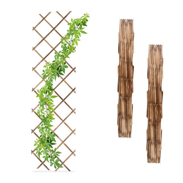Ausziehbares Wand-Pflanzgitter 3er-Set, 180x60 cm