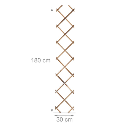Extendable Wall Trellis Set of 3, Wooden Adjustable