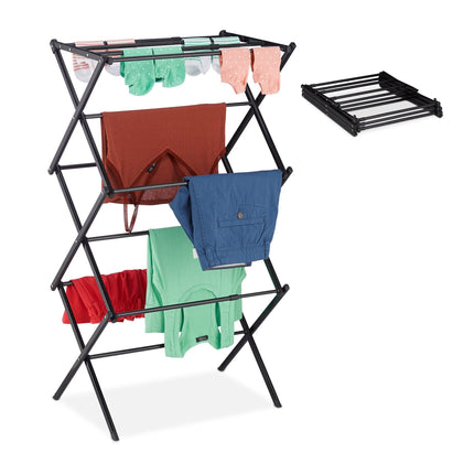 Extendable and foldable drying rack