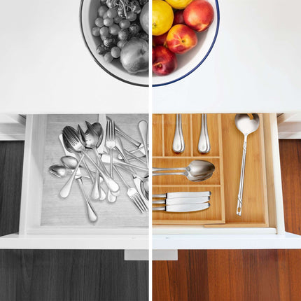 Range-couverts extensible en bambou