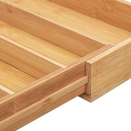Range-couverts extensible en bambou