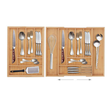 Range-couverts extensible en bambou