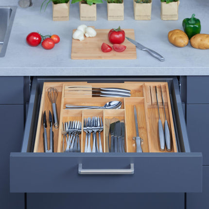 Range-couverts extensible en bambou