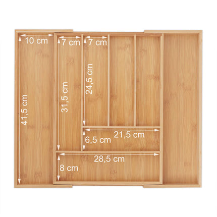 Range-couverts extensible en bambou