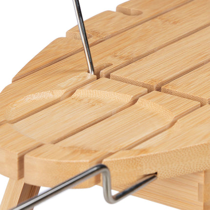 Étagère de bain extensible en bambou