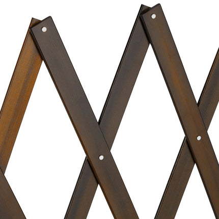Grille de séparation extensible pour chien en marron