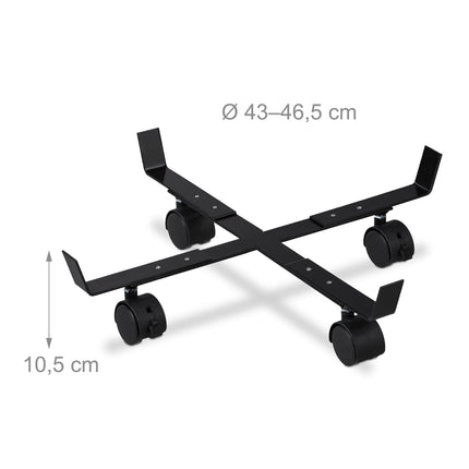 Lot de 2 chariots à fleurs extensibles