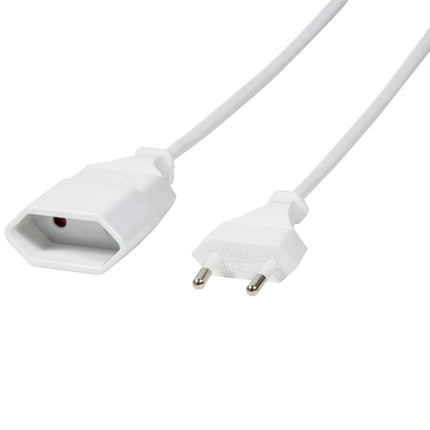 Prodlužovací kabel bez uzemnění Euro bílý 3m