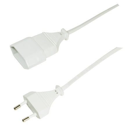 Prodlužovací kabel bez uzemnění Euro bílý 3m