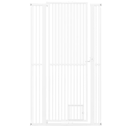 Extra hohes Haustiertor, Metall, 77-104 cm breit, 171 cm hoch