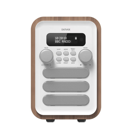 UKW/DAB+ Radio Bluetooth Holz/Weiß
