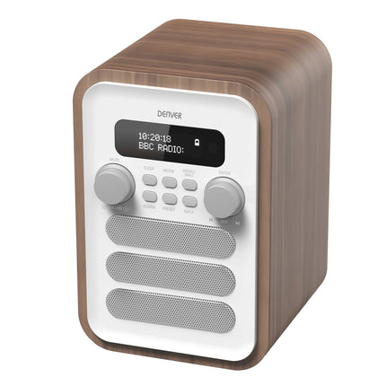UKW/DAB+ Radio Bluetooth Holz/Weiß