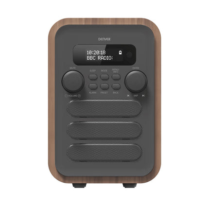 FM/DAB+ Radio Bluetooth Holz/grau