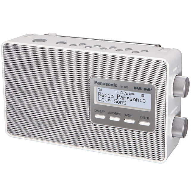 FM DAB+ rádio s podsvíceným LCD displejem, na baterie nebo ze sítě