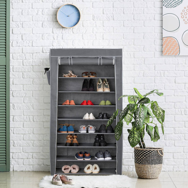 Fabric Shoe Rack, 9 Shelves for 36 Pairs