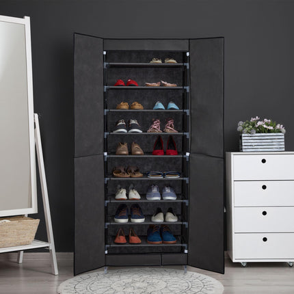 Meuble à chaussures en tissu pour 30 paires de chaussures