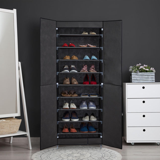 Fabric shoe cabinet for 30 pairs of shoes
