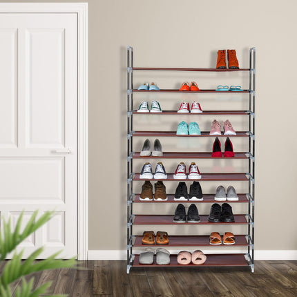 Étagère à chaussures en tissu pour 50 paires de chaussures