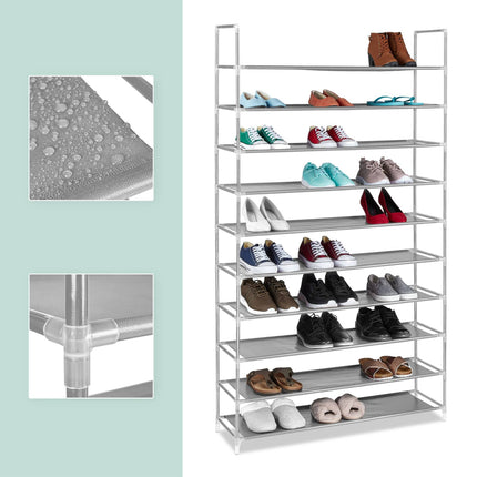 Étagère à chaussures en tissu pour 50 paires de chaussures