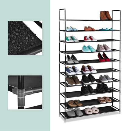 Étagère à chaussures en tissu pour 50 paires de chaussures