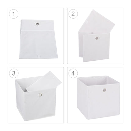Fabric storage box, 2 drawers