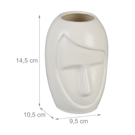 Face shaped flower vase
