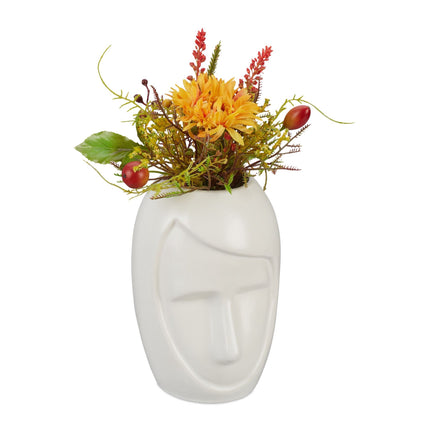 Face shaped flower vase