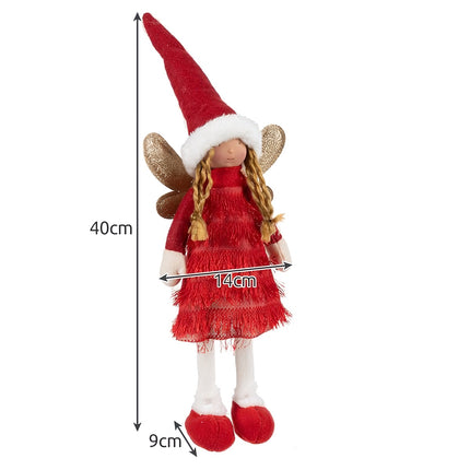 Víla - červená vánoční figurka Ruhhy 22346