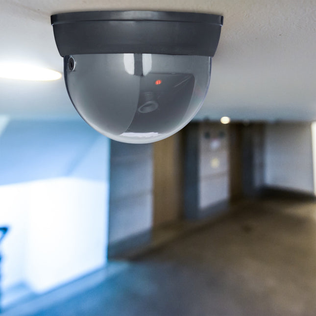 Attrappen von Überwachungskameras, blinkende LED, Innen-/Außenbereich