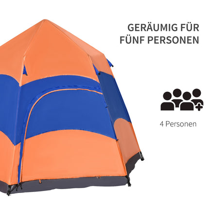 Family tent, quick setup, 4-6 people, 4 seasons, waterproof