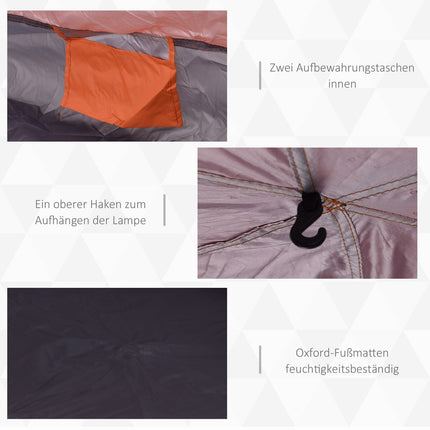 Family tent, quick setup, 4-6 people, 4 seasons, waterproof