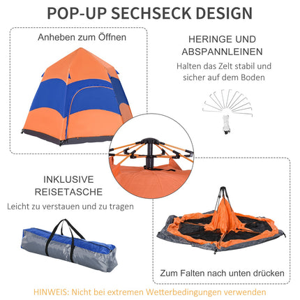Family tent, quick setup, 4-6 people, 4 seasons, waterproof