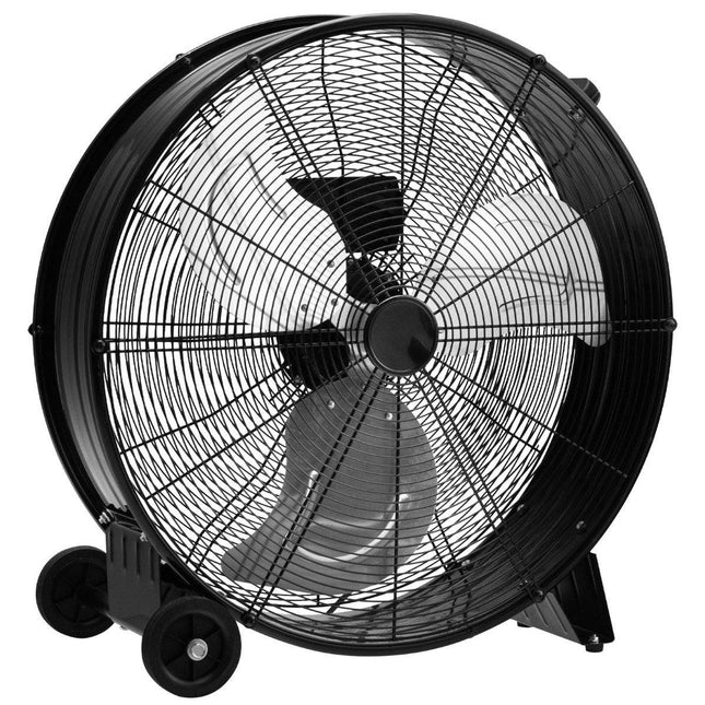 Ventilator Trommelventilator Standventilator Industrieller Standventilator mit Rädern 3 Geschwindigkeiten Windmaschine für Lager Werkstatt