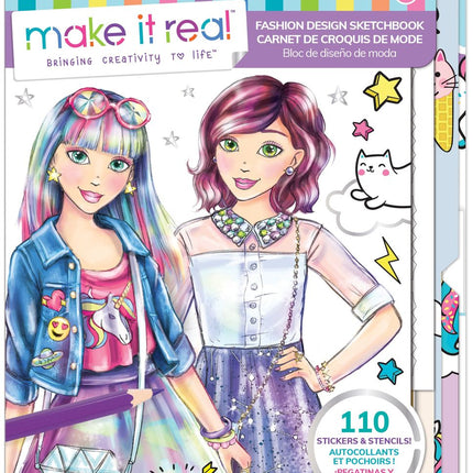 Mode-Design-Skizzenbuch für kreative Illustrationen und Ideen