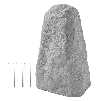 Faux Rock Cover for Well Pump, Medium HDPE, Gray