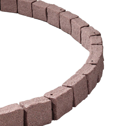 Faux Stone Landscape Edging Border, 4-Pack, Brown