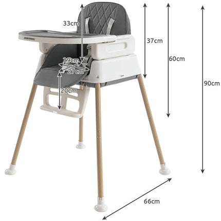 Fütterungsstuhl - grau Kruzzel 22014