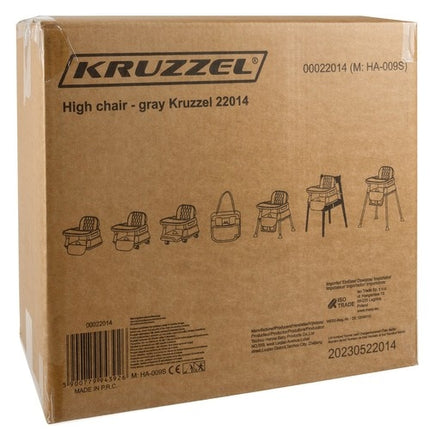 Fütterungsstuhl - grau Kruzzel 22014