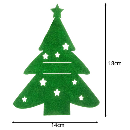 Filz-Besteckhalter Weihnachtsbaum, 12er-Set