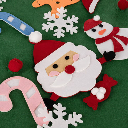 Felt Christmas tree with ornaments 24856